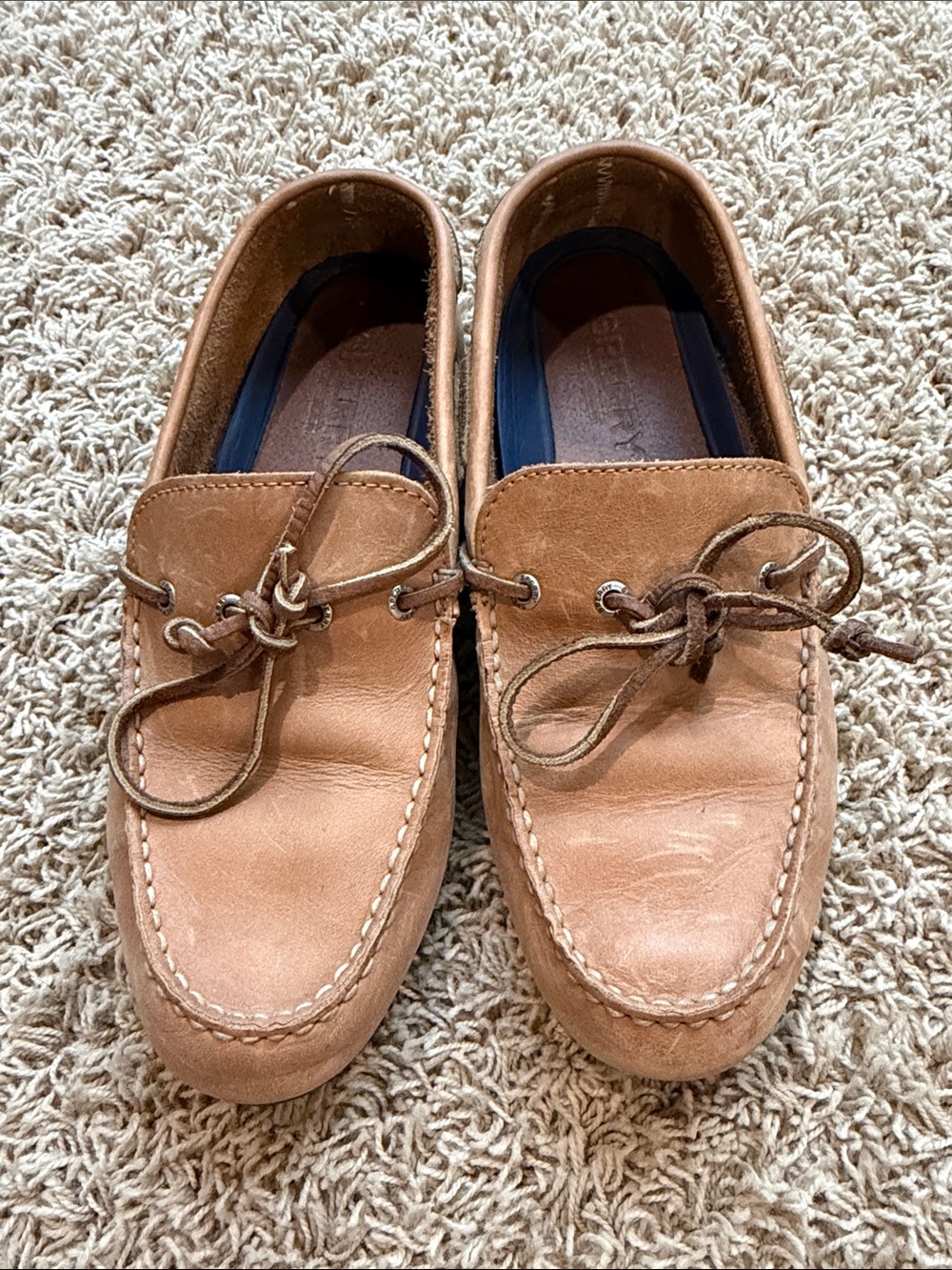 Sperry Top-Sider Loafers - Men's Tan Leather Boat Shoes